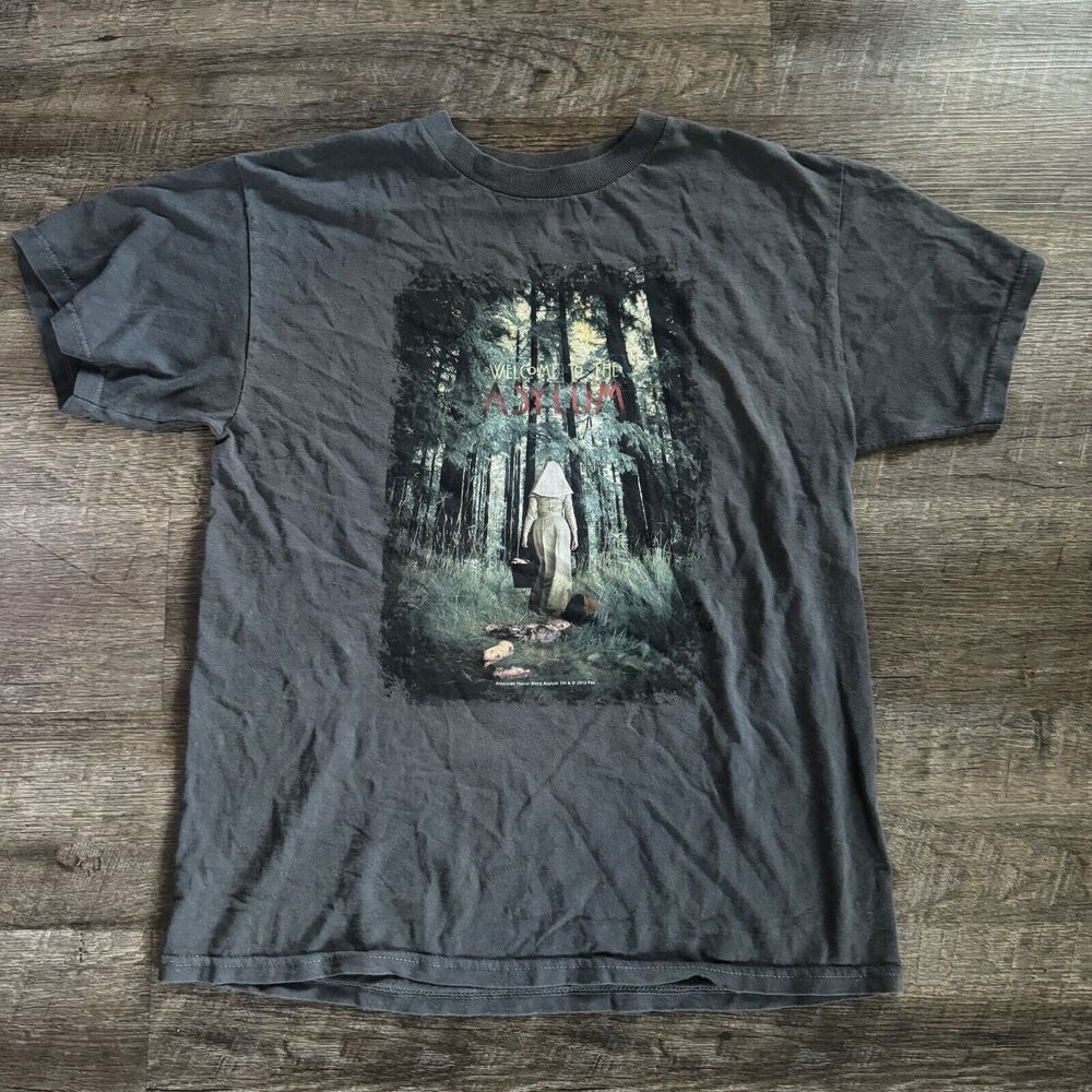 American Horror Story Asylum Shirt Men's S 2013 Fox Gray